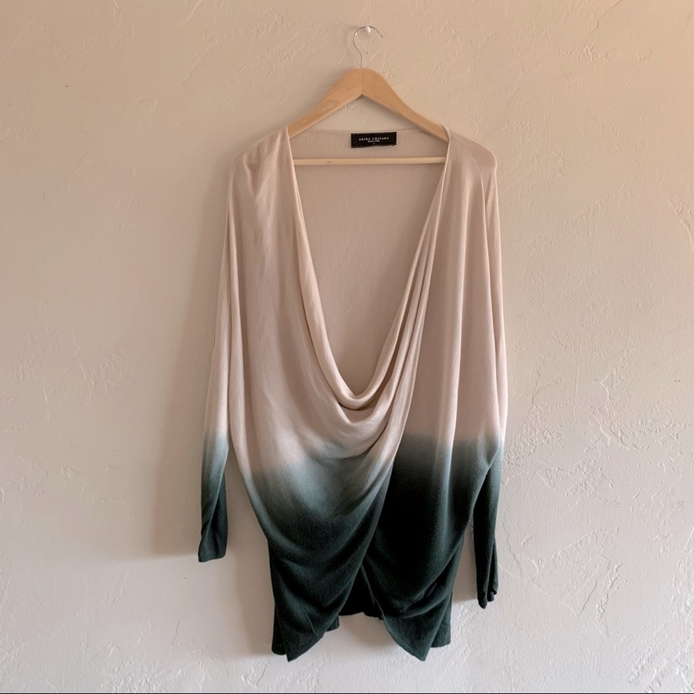 Dip dye ombré lightweight sweater